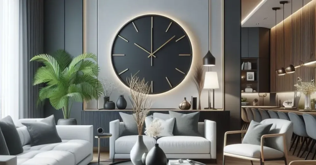 Feature image of a blog- How to Choose a Wall Clock for the living room