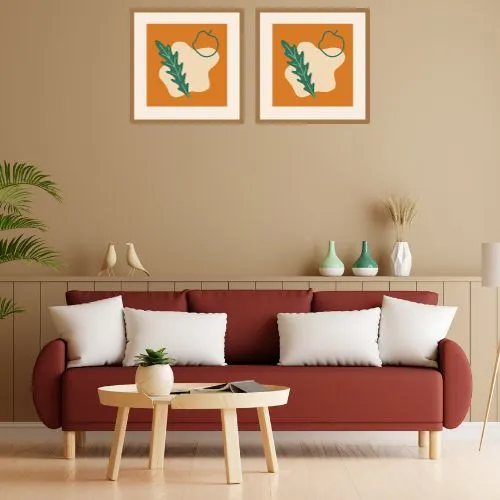 Wall art hung too high in a living room – a common design mistake