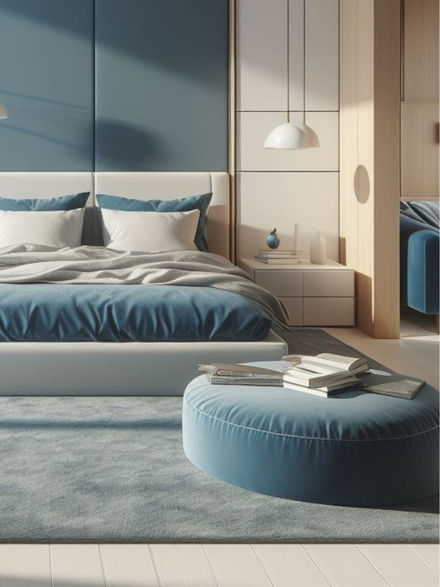 calm blue bedroom design ideas 11