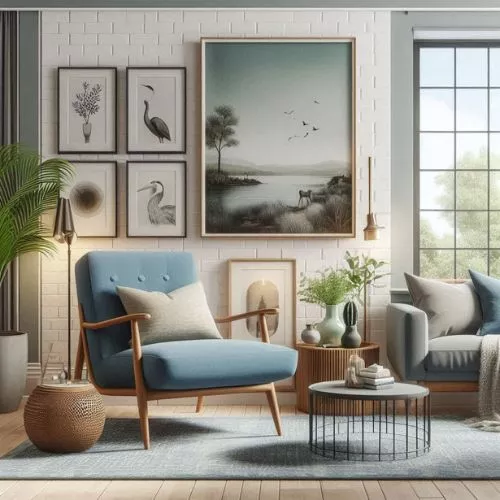 Blue accent chair ideas