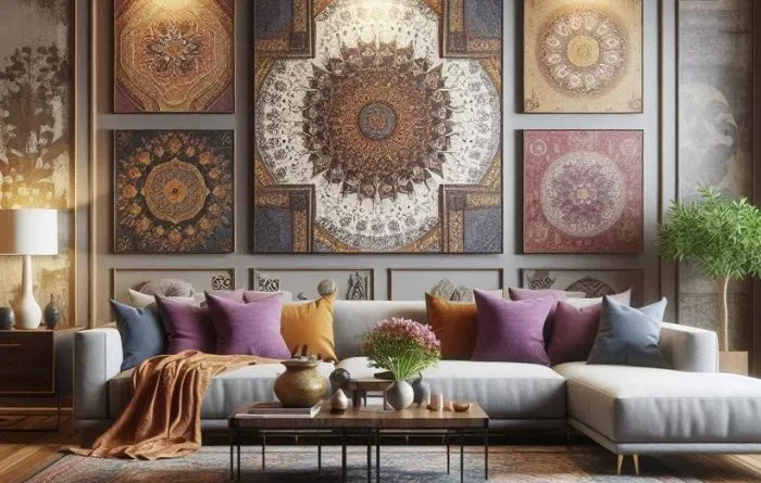 focal point for Indian Style Living Room Interior