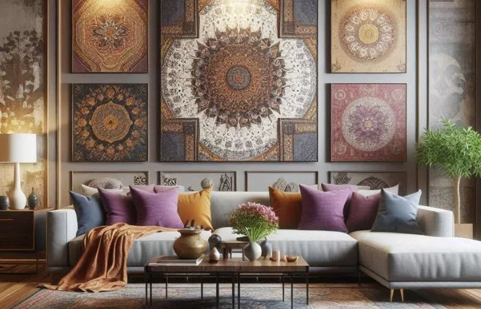 focal point for Indian Style Living Room Interior