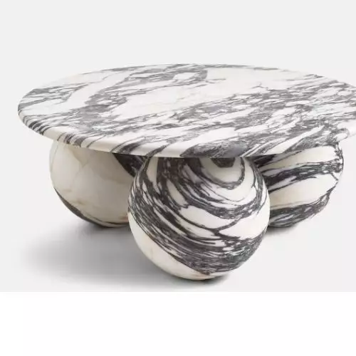 abstract marble coffee table