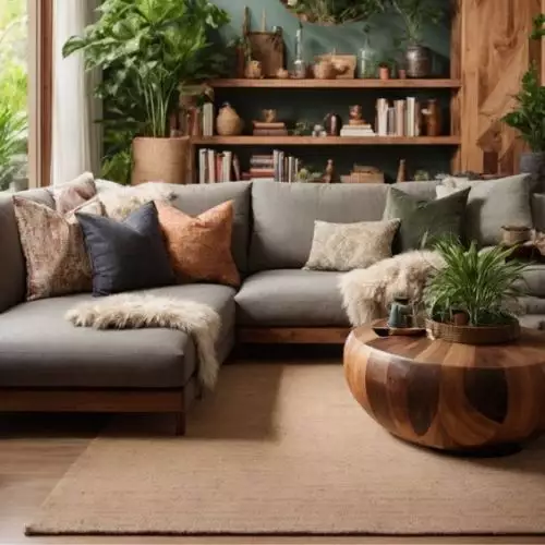 A Livingroom with a soft textured rug to Add Texture in Interior Designing