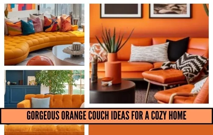 Orange sofa ideas