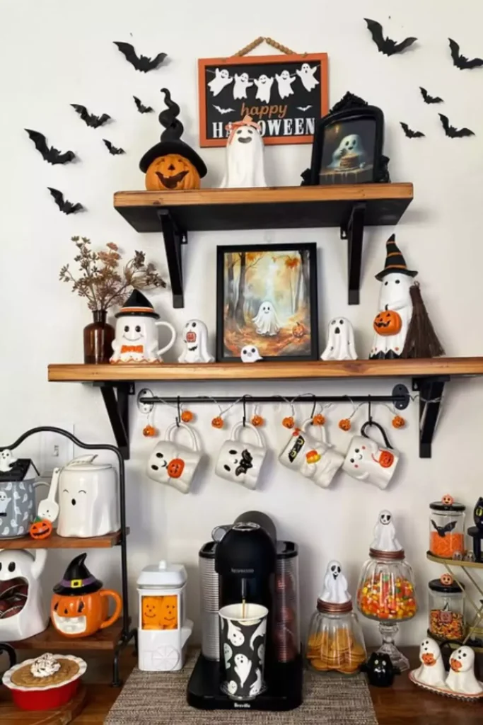 Spooky Halloween themed Coffee Station Ideas