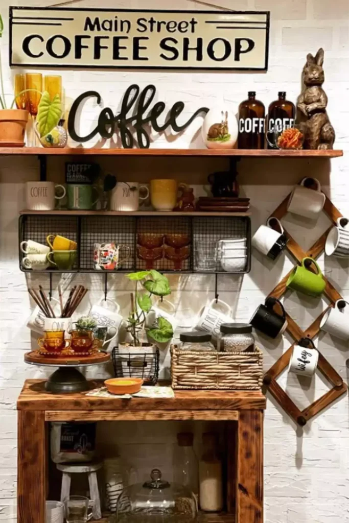 charming coffee station