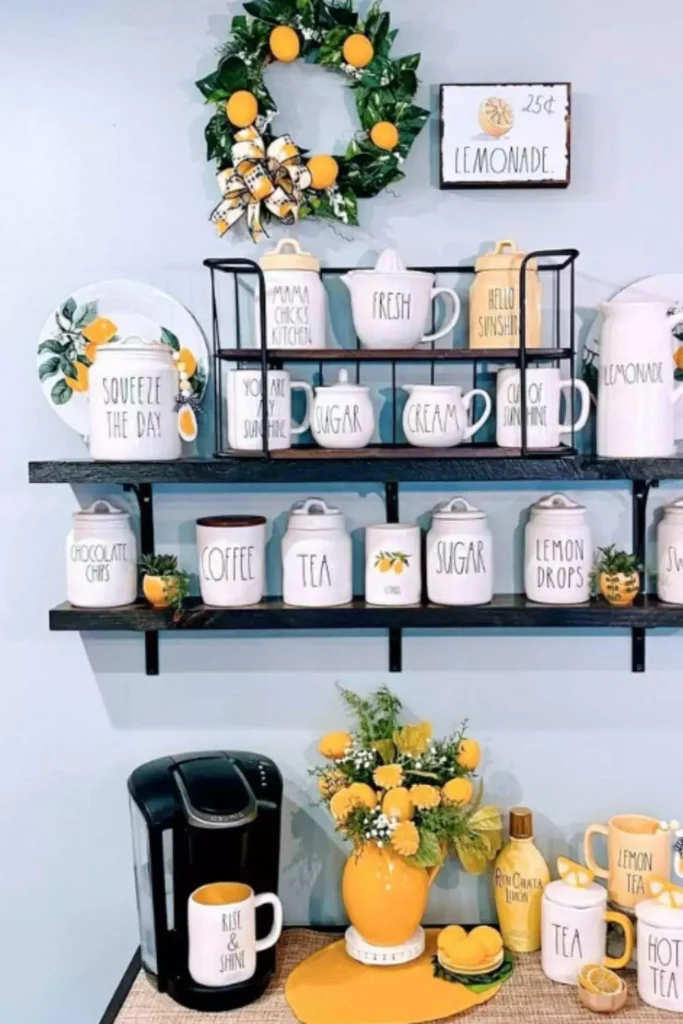 Lemon-Themed Coffee bar