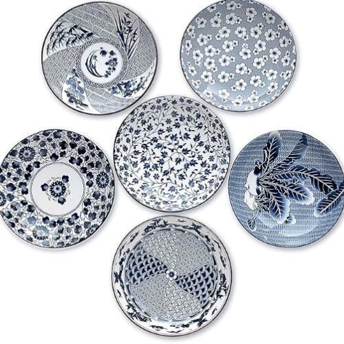 Japanese style Blue and White Dinnerware plates