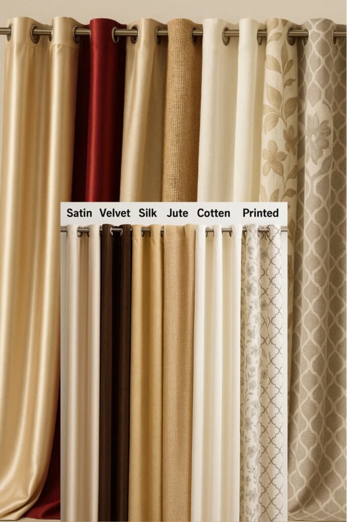 Choosing Curtains? Here are types of fabric available.