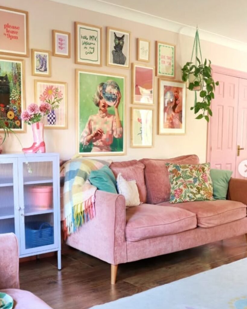A Dusty Pink, unique sofa colour