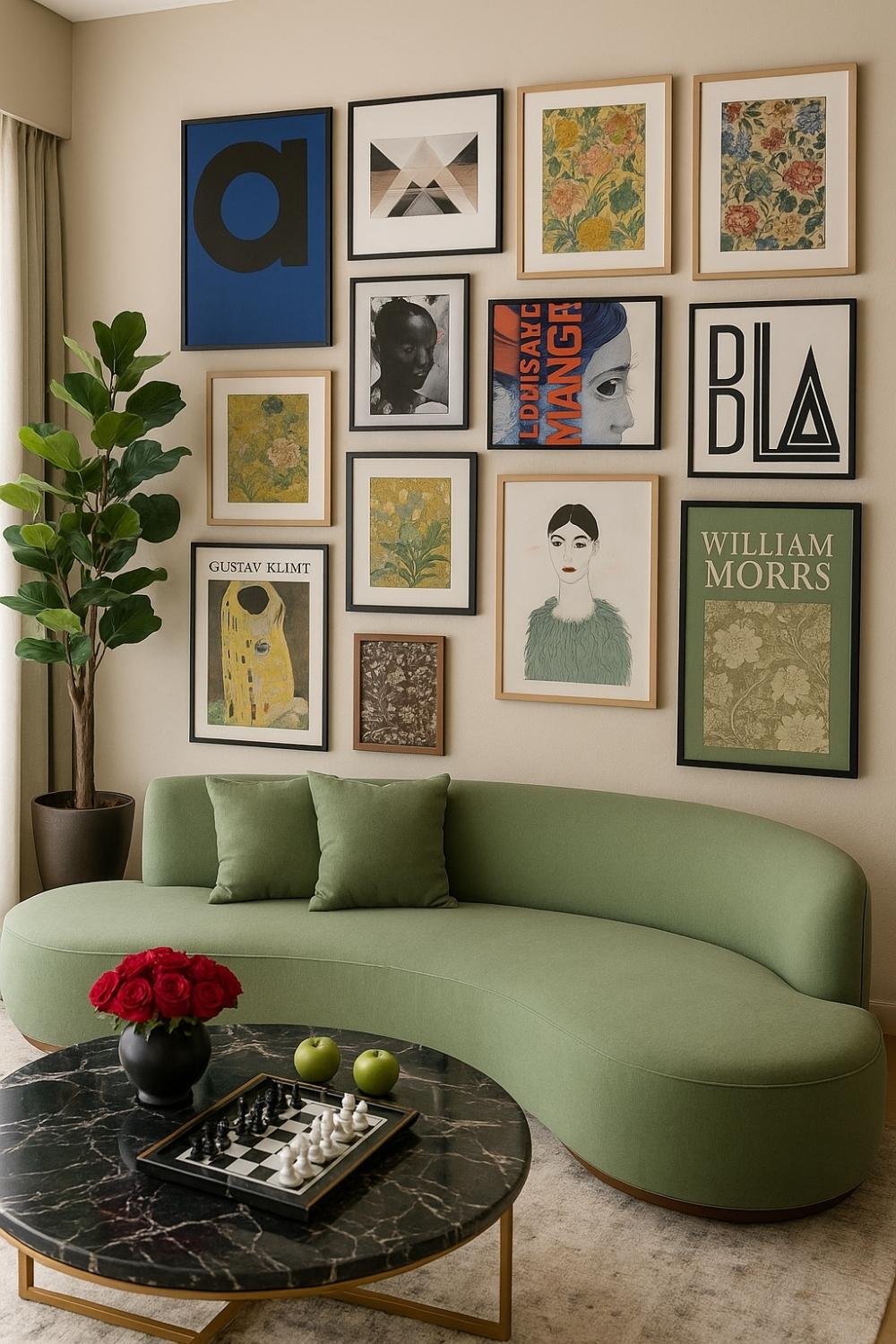 Keep your space feeling fresh by rotating artwork or updating frame contents seasonally.