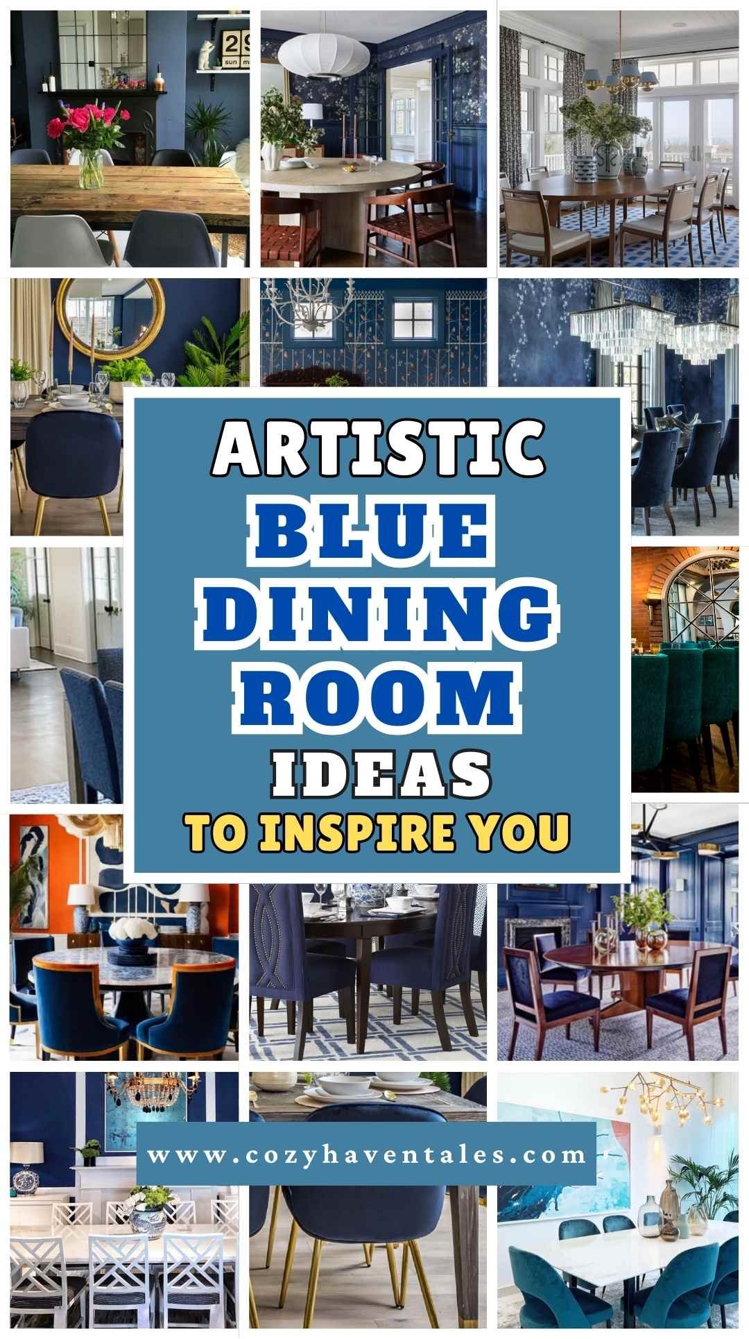 Artistic Blue Dining Room Ideas to Inspire You
