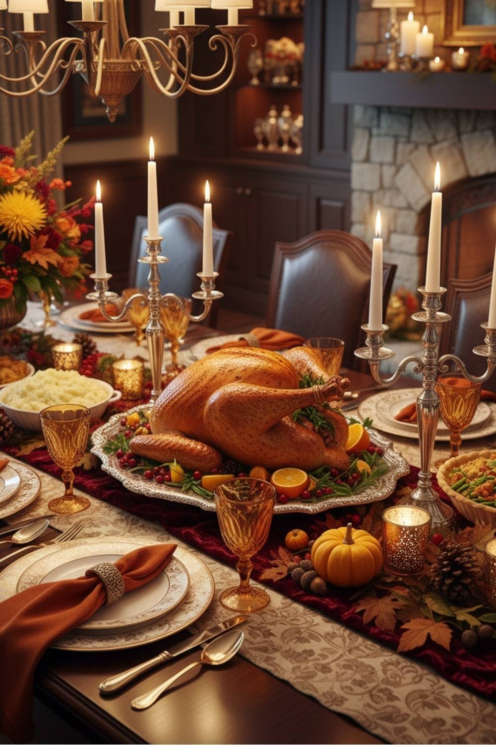 Elegant Thanksgiving table