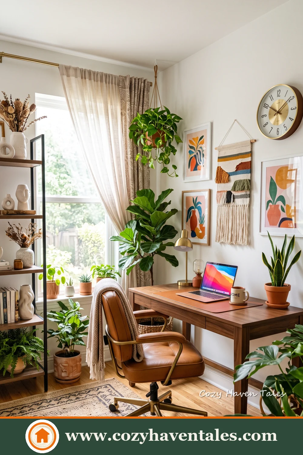 Tonal balance and tactile layers enrich a charming boho study