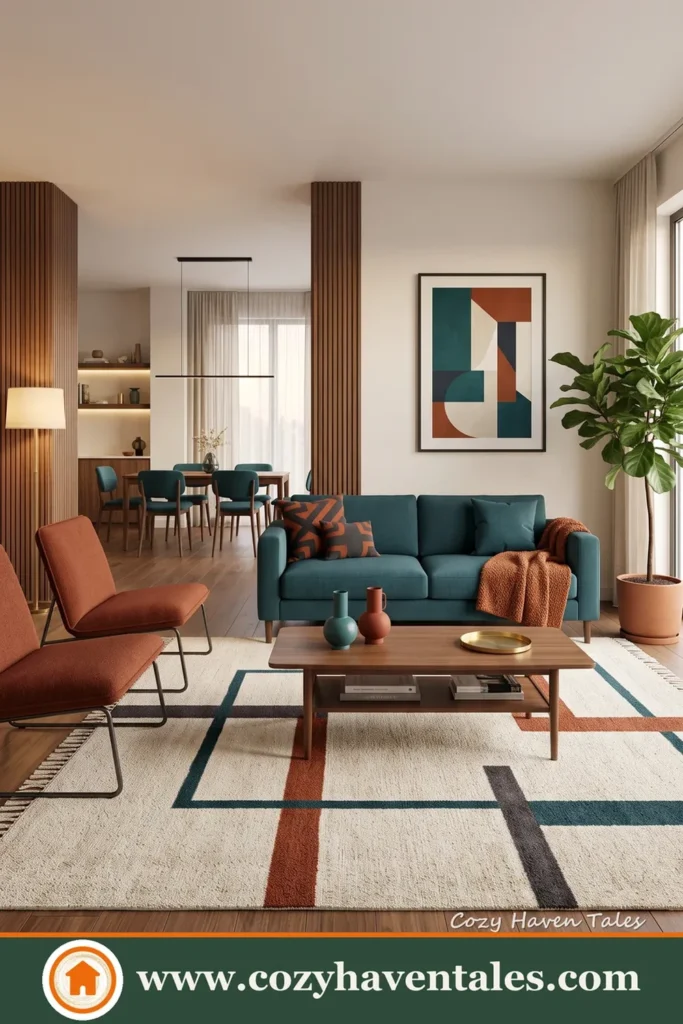 Elegant interior design idea showing the furniture and decor pairing