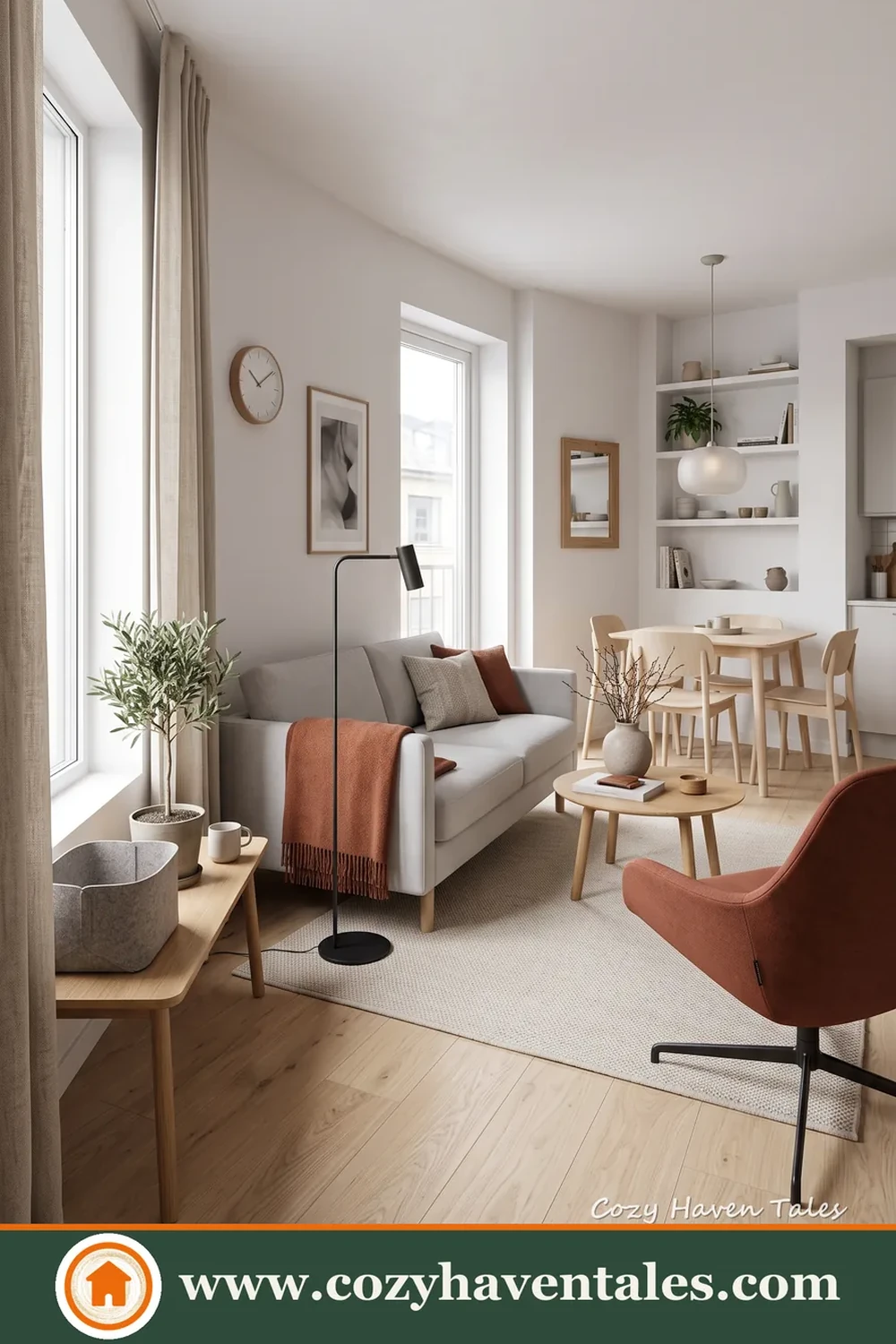 Soft interior design idea showing the seating and layout flow