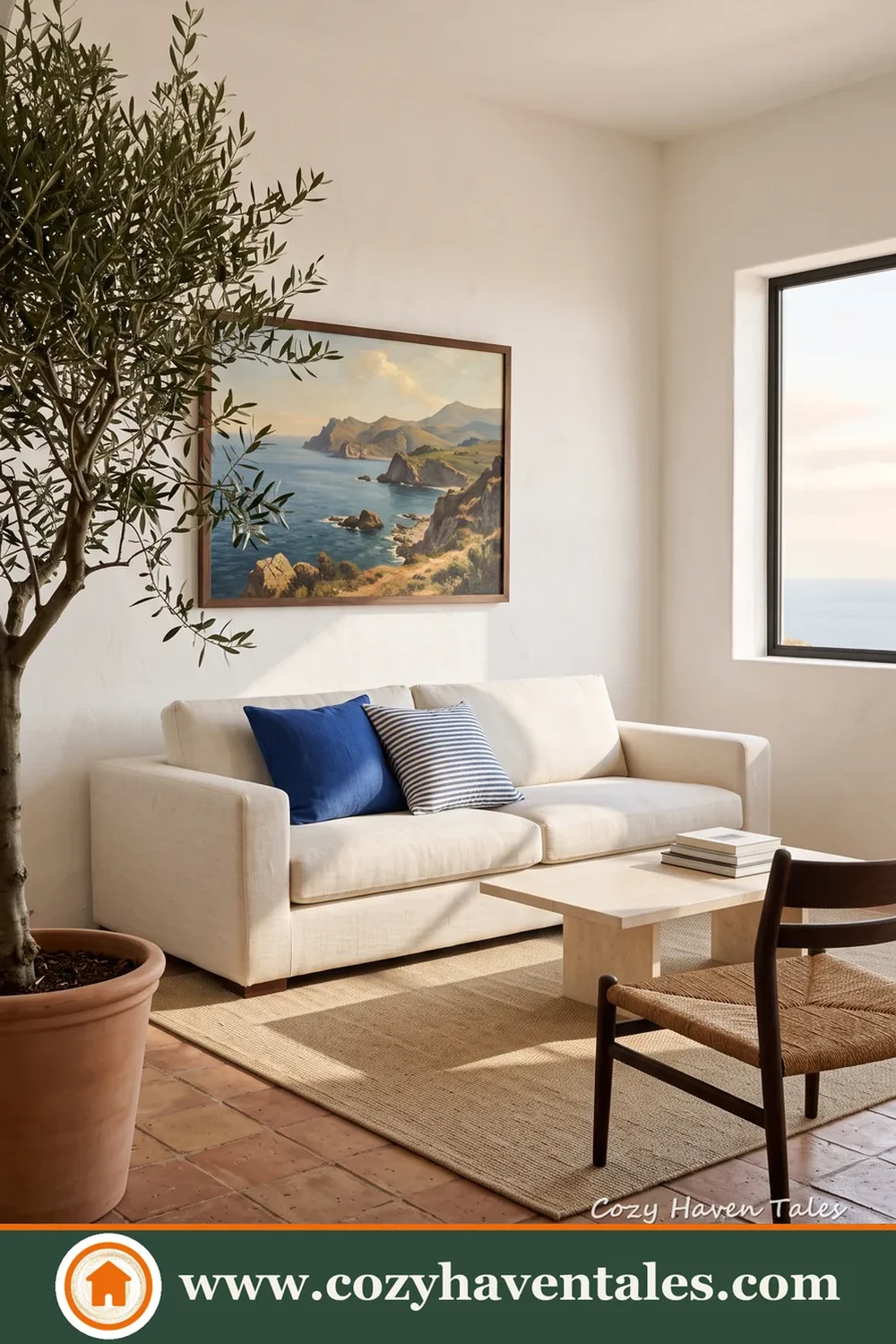 Inviting interior design idea showing the focal wall and accents