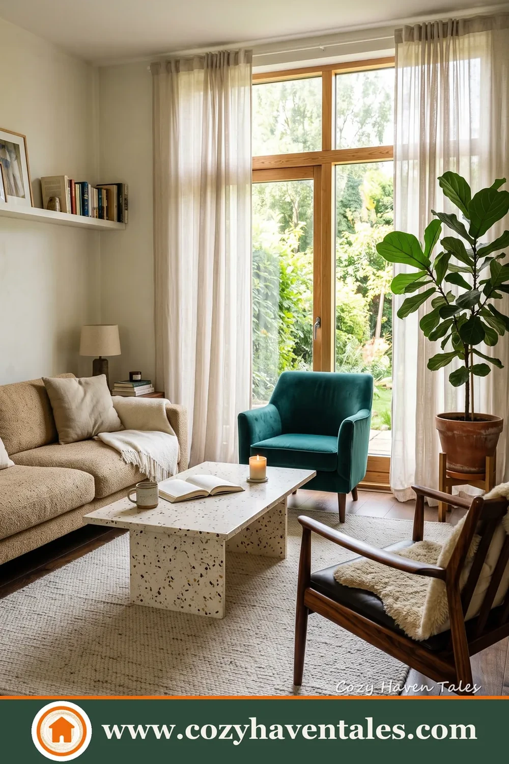 Soft interior design idea showing the seating and layout flow