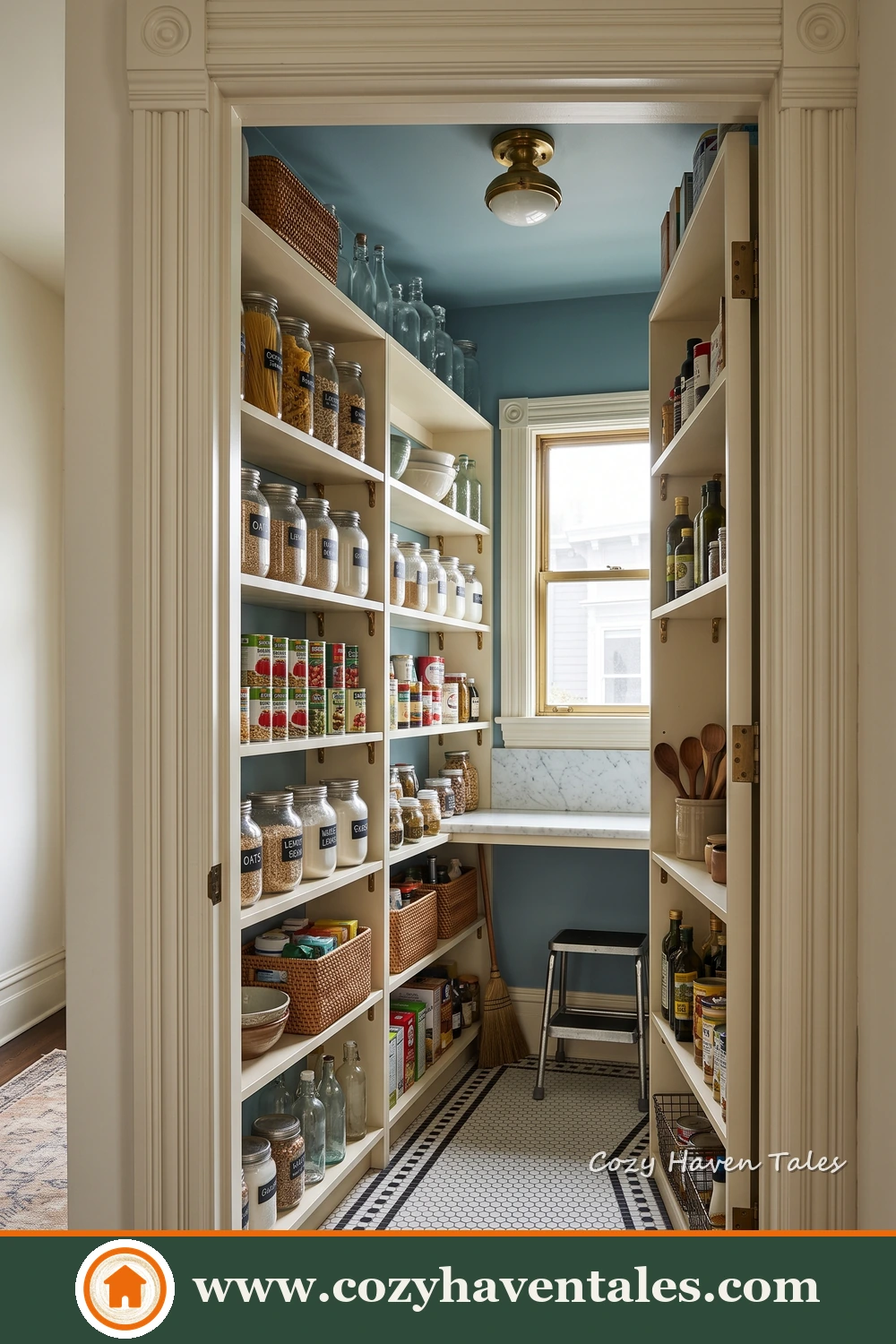 walk-in food storage room